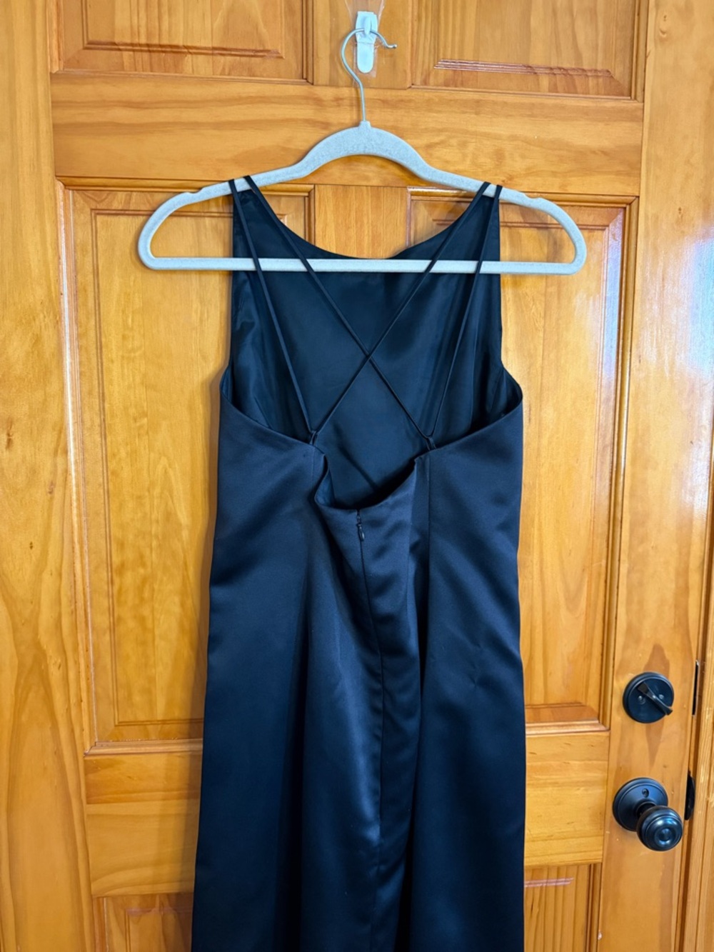 Vera Wang Satin Maxi Dress Elegant Designer Formal Evening Gown Wedding Guest 14 - Picture 5 of 9